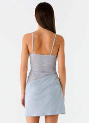 Romy Mini Dress - Grey